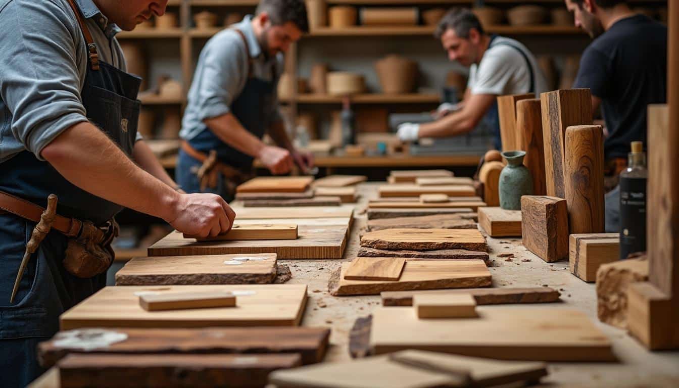 Illustration: Les principales essences de bois utilisées pour la charpente