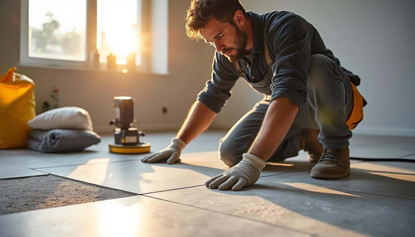 Illustration: Définition et explication de combien de m² de carrelage un carreleur pose par jour