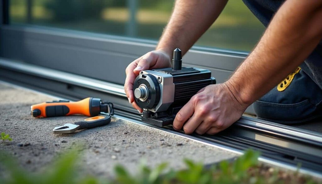 Emplacement du moteur de portail coulissant : guide d'installation