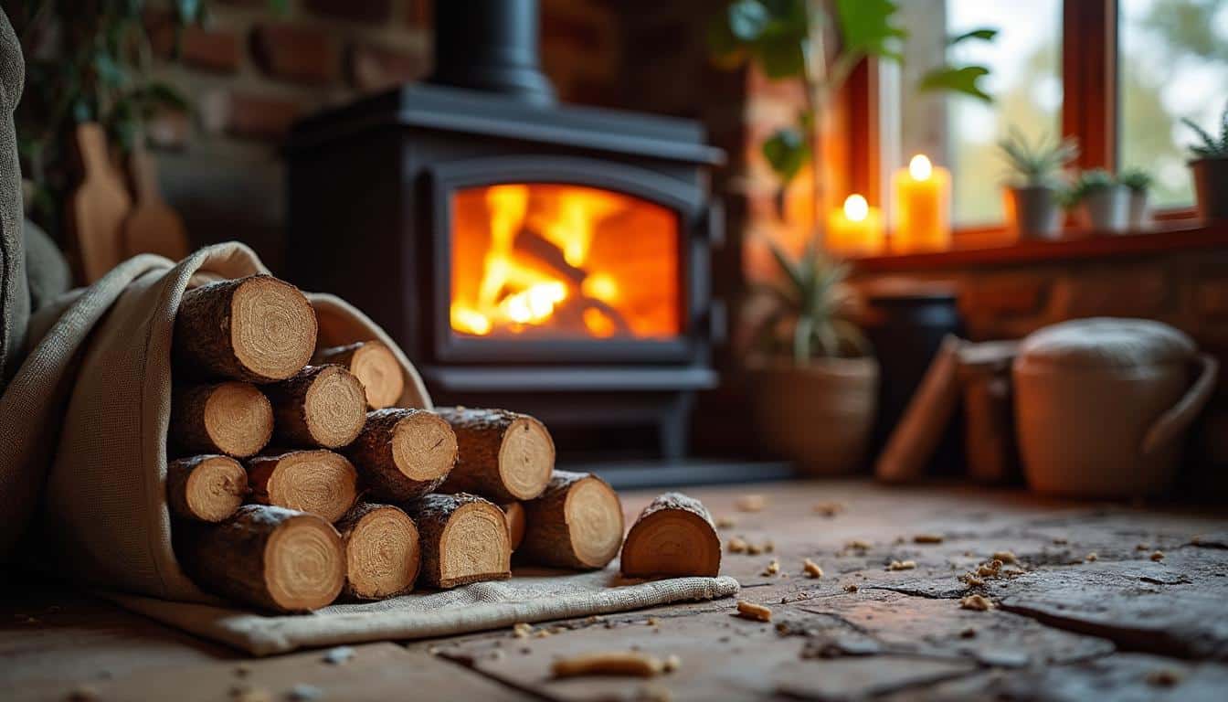 Illustration: Les qualités énergétiques du frêne pour le chauffage domestique