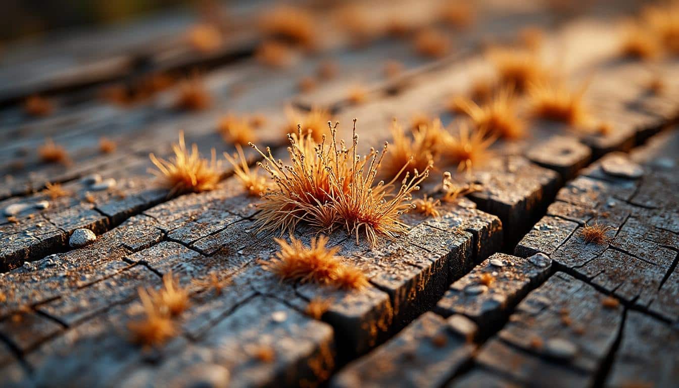 Illustration: Reconnaître la présence de mérule sur du bois de chauffage