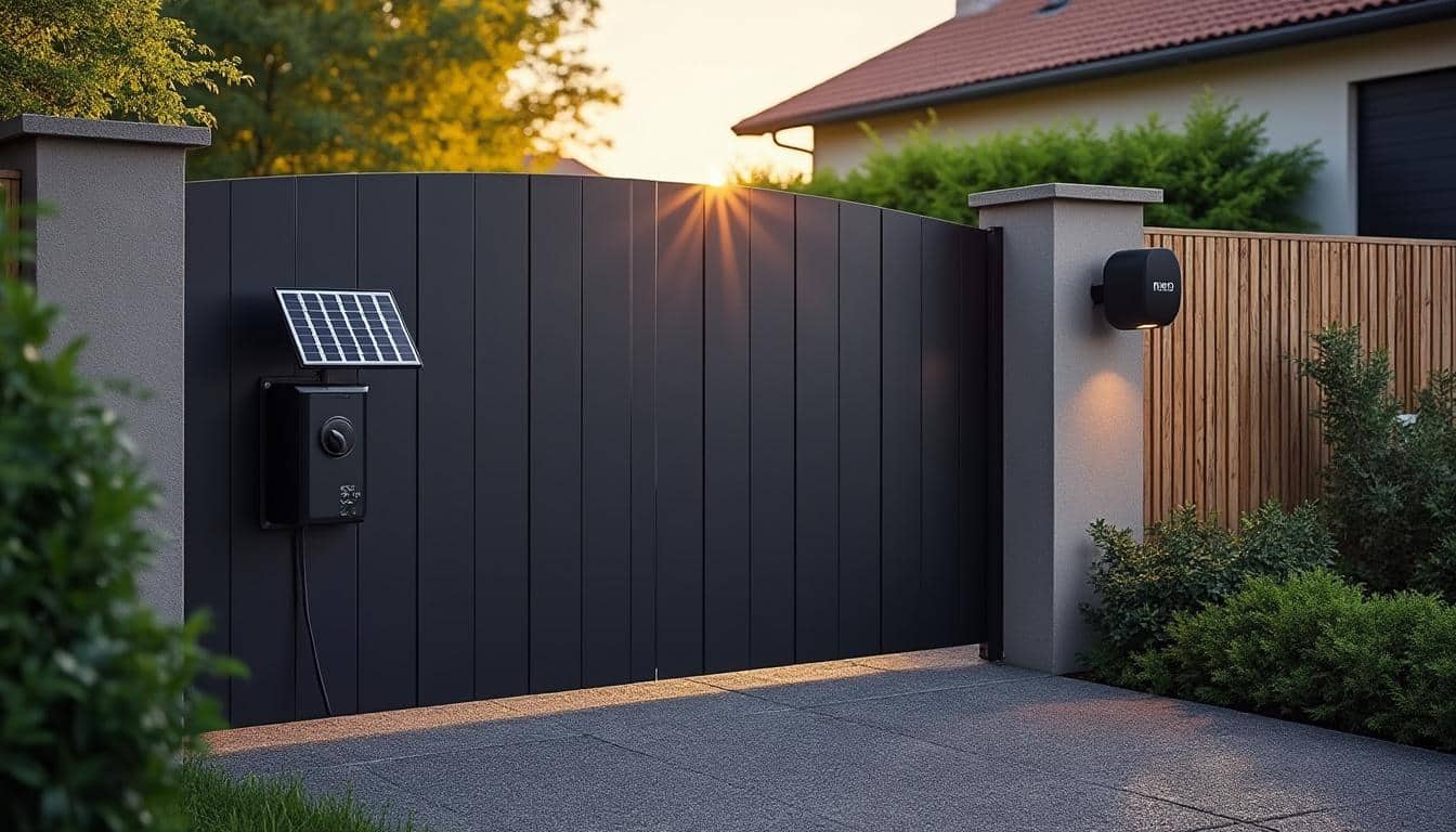 Illustration: Qu’est-ce qu’un moteur de portail battant solaire ?