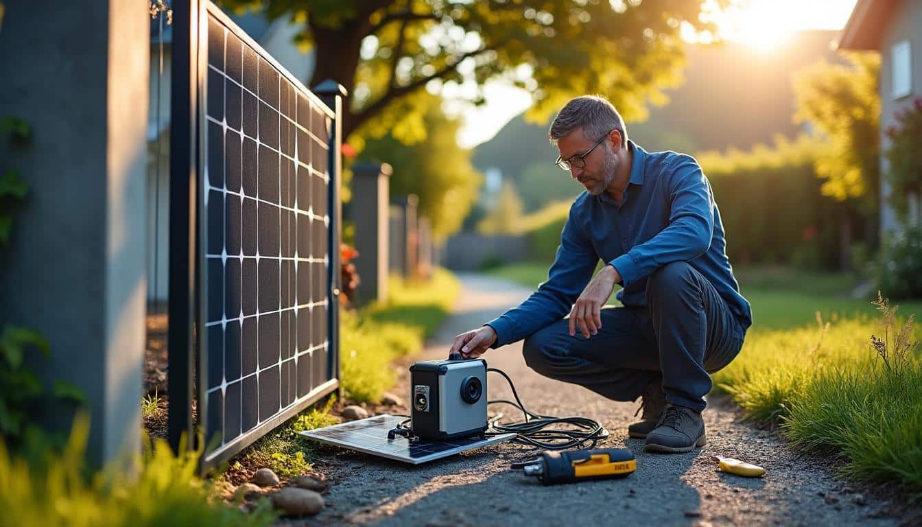 Moteur de portail solaire : guide d'installation et conseils experts