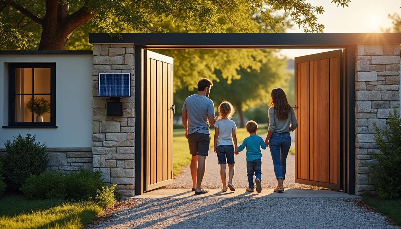 Illustration: Les avantages et limites de la motorisation solaire pour portail