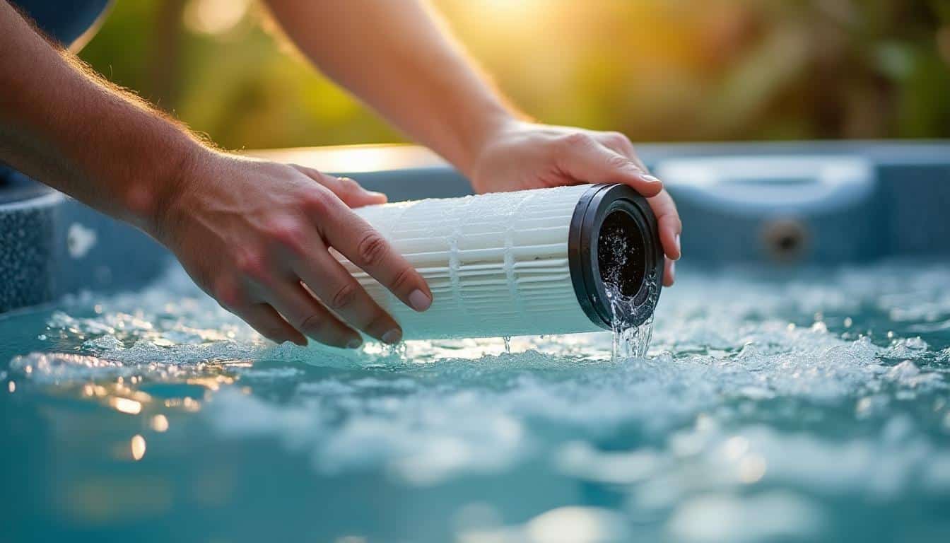 Illustration: Pourquoi nettoyer le filtre du spa est essentiel pour la qualité de l’eau et la filtration