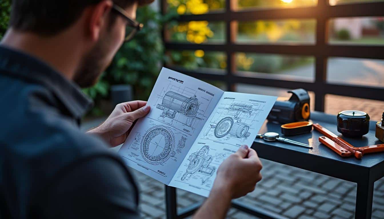 Illustration: Accès à la notice et à la documentation technique du moteur Came pour portail coulissant