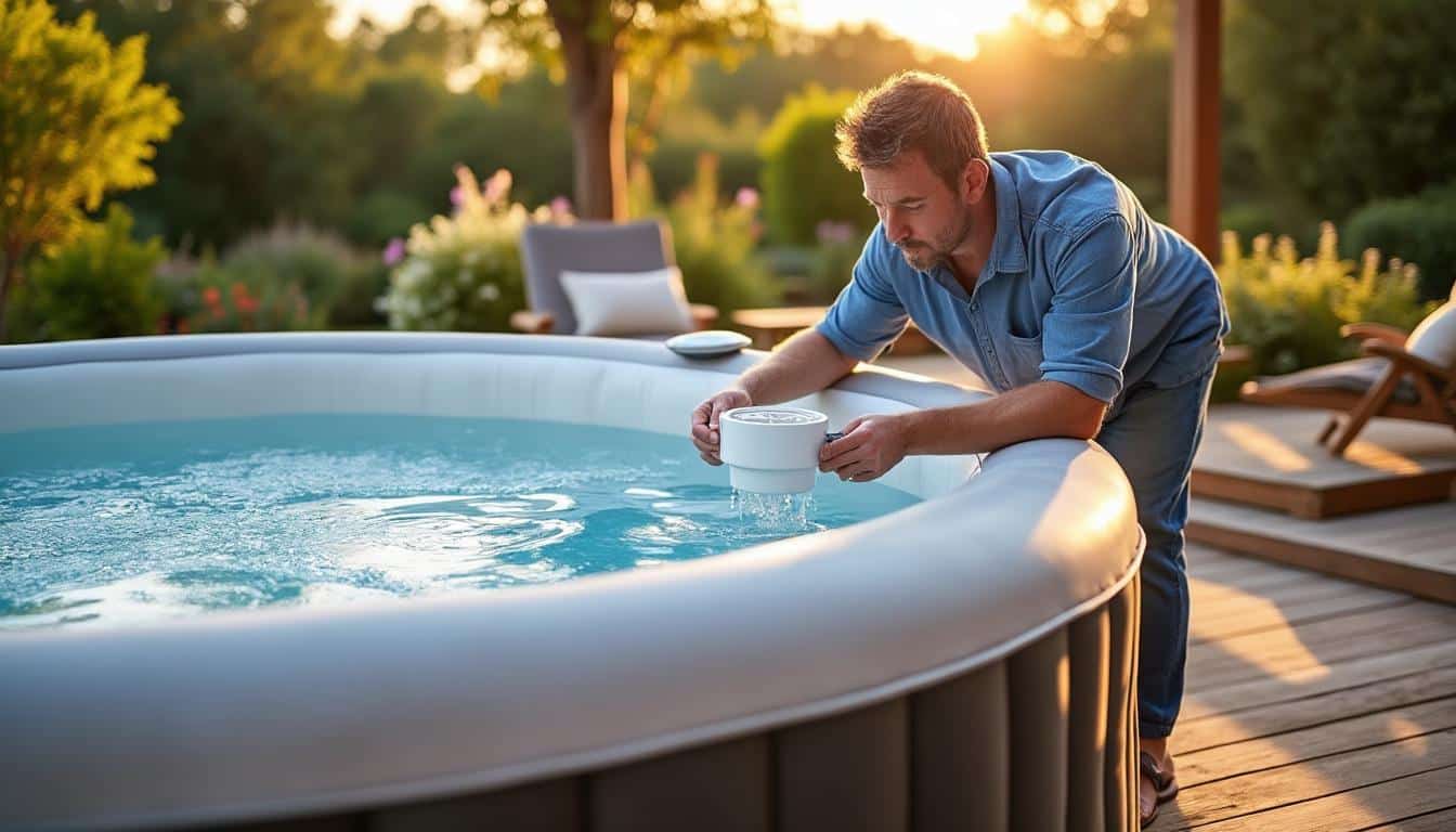 Illustration: Où mettre le filtre du spa Intex ?