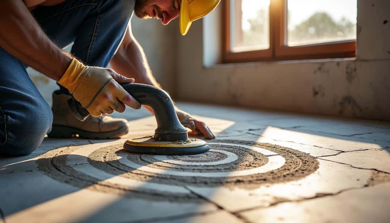 Illustration: Définition et utilité du peigne de carreleur dans la pose de carrelage