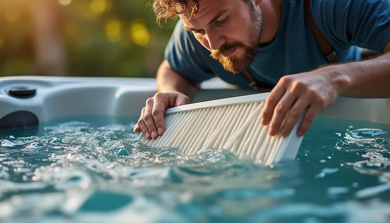 Illustration: L’importance du filtre dans un spa : rôle et fonctionnement