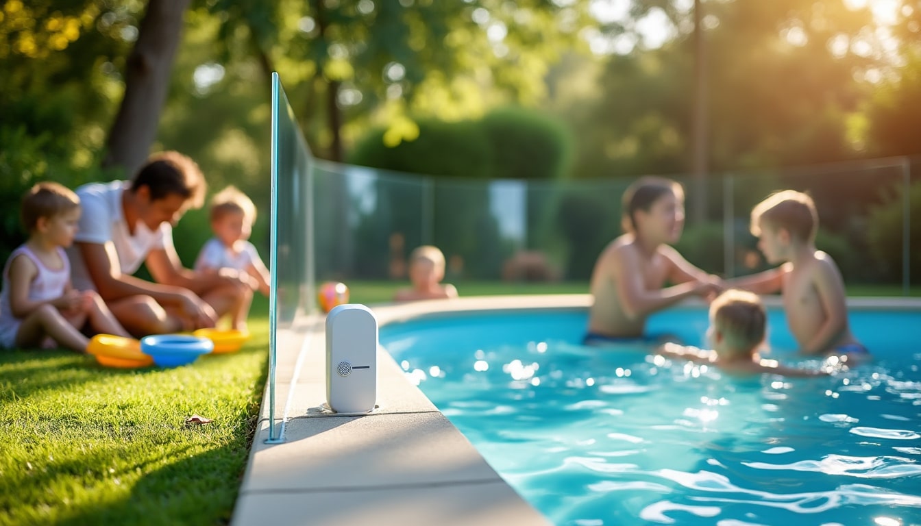 Illustration: Les dispositifs de sécurité pour piscine et la place de l’alarme aux normes