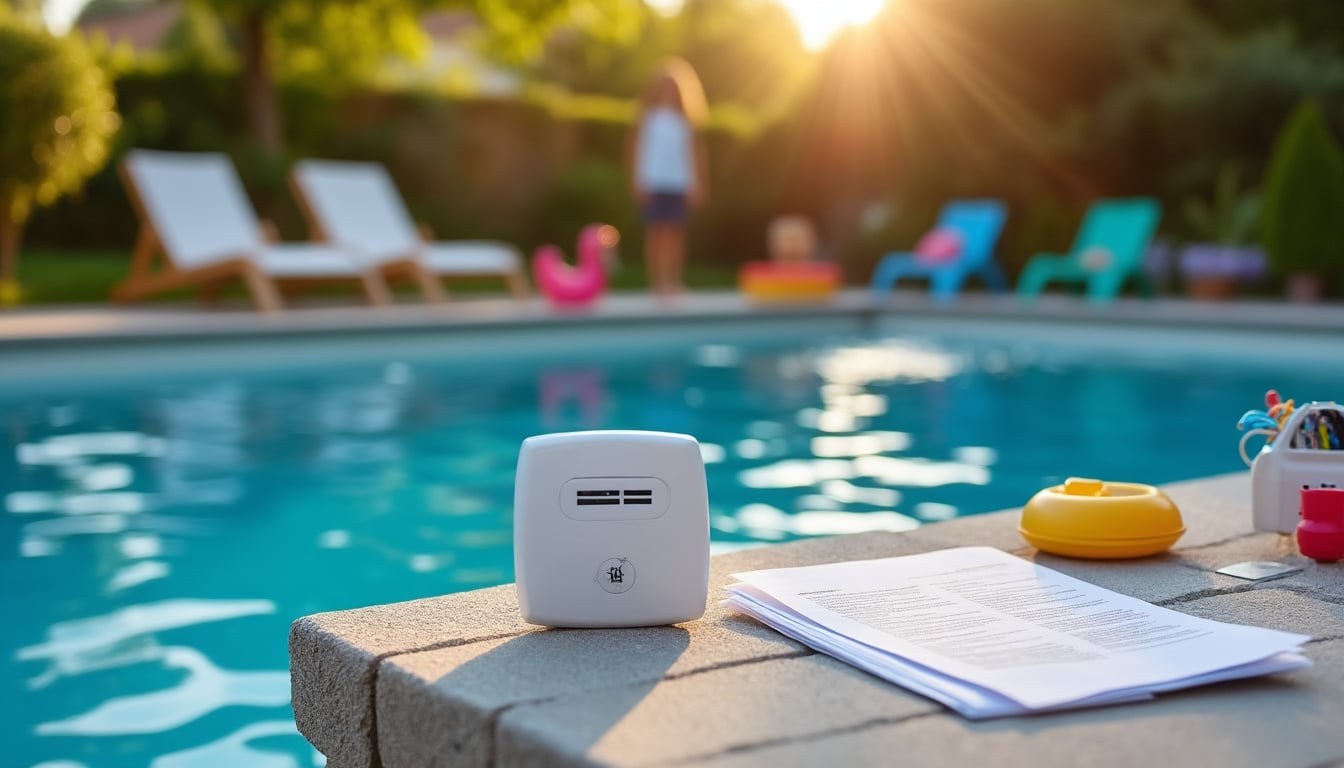 Illustration: Définition et rôle de la norme NF P90-307 pour les alarmes de piscine
