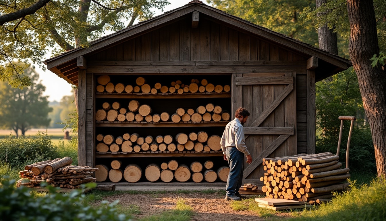 Illustration: Pourquoi et comment bien effectuer le stockage du bois de chauffage ?