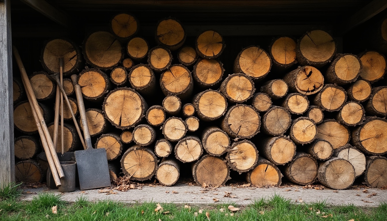 Stockage du bois de chauffage : conseils et méthodes efficaces