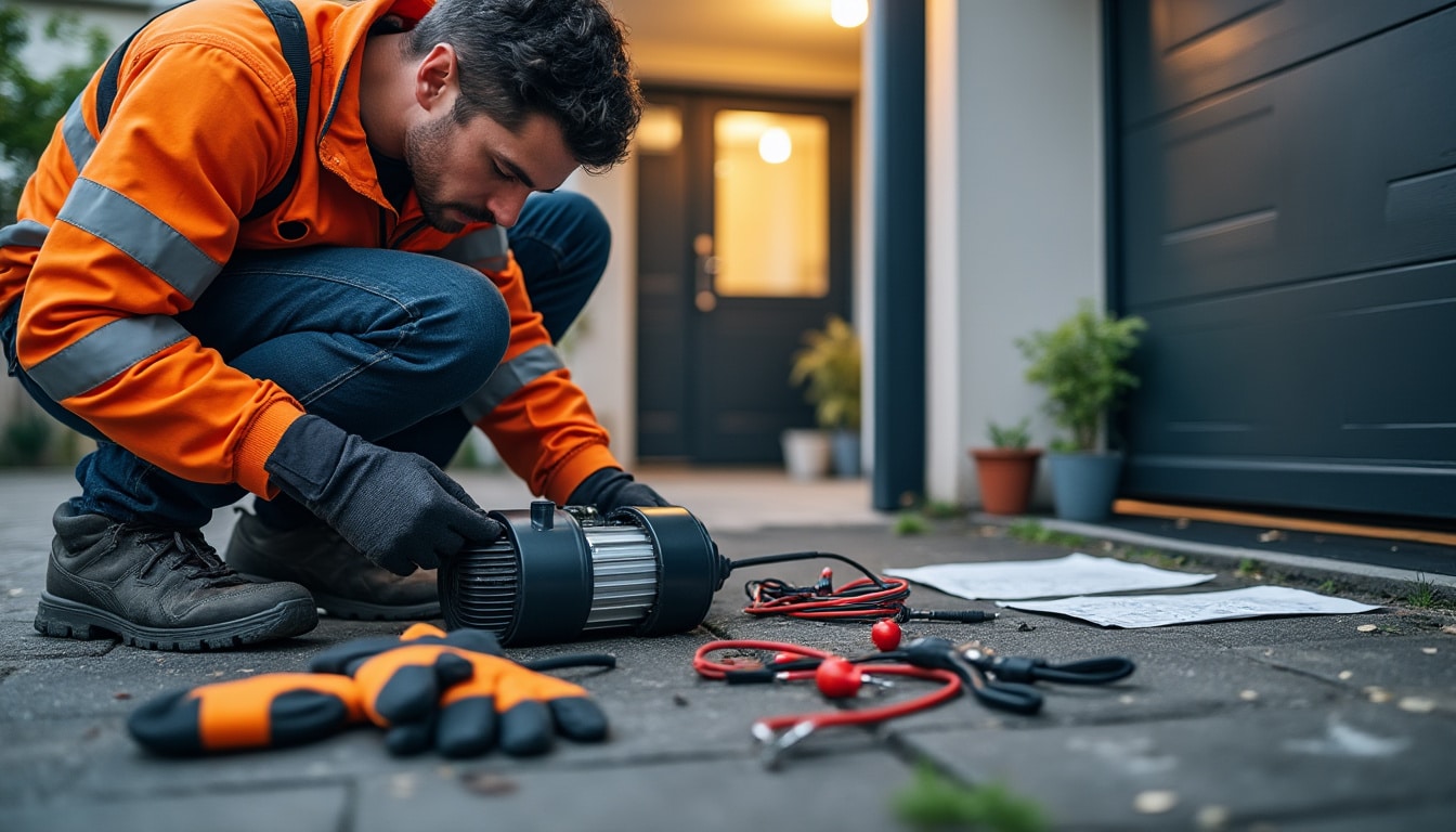Illustration: Préparer le branchement du moteur Came pour portail battant : matériel, sécurité et prérequis