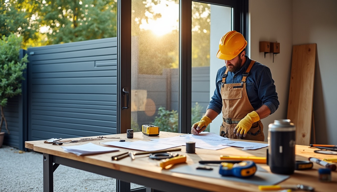 Illustration: Matériel et pré-requis pour le branchement du moteur Somfy sur un portail coulissant