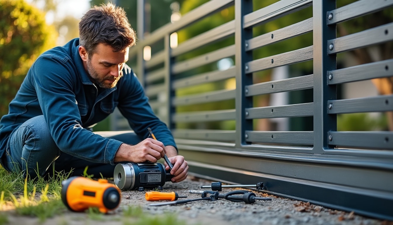 Illustration: Présentation et fonctionnement du moteur Nice pour portail battant