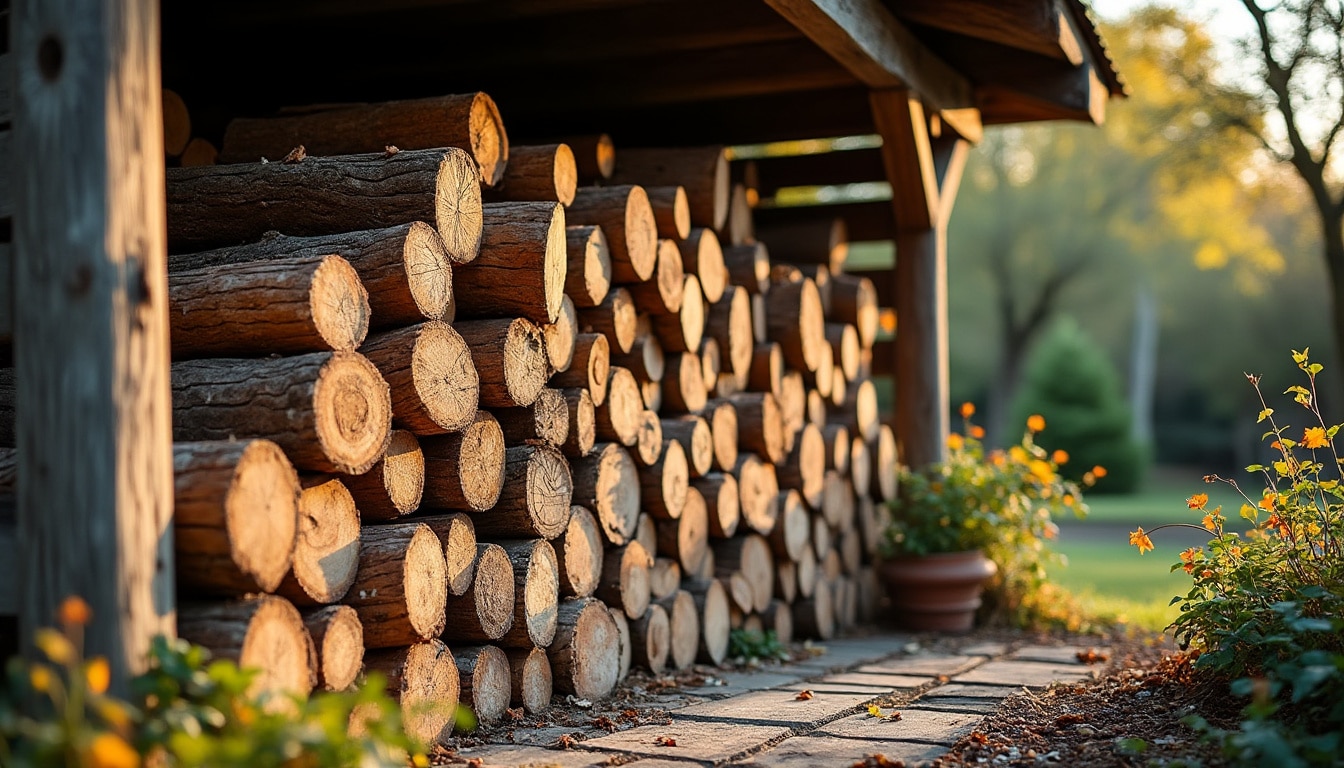 Stockage de bois de chauffage : conseils pour un bois sec et performant