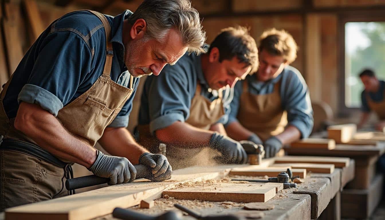 Illustration: Catégories et éléments du vocabulaire de la charpente : structures, assemblages et matériaux
