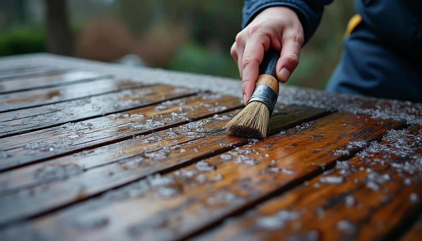 Entretien de terrasse en bois en hiver : lutter contre l’humidité