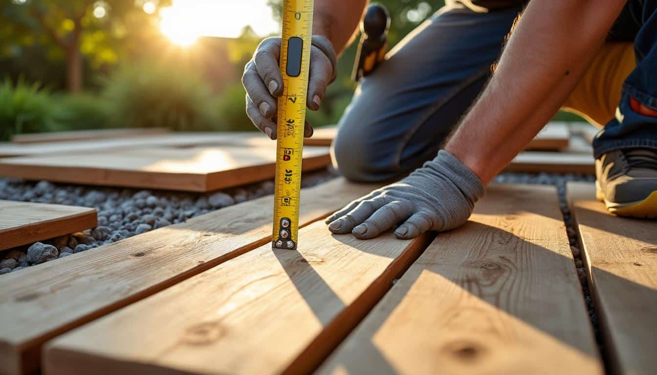 Illustration: Comprendre la pose des lambourdes et l’entraxe pour une terrasse bois durable