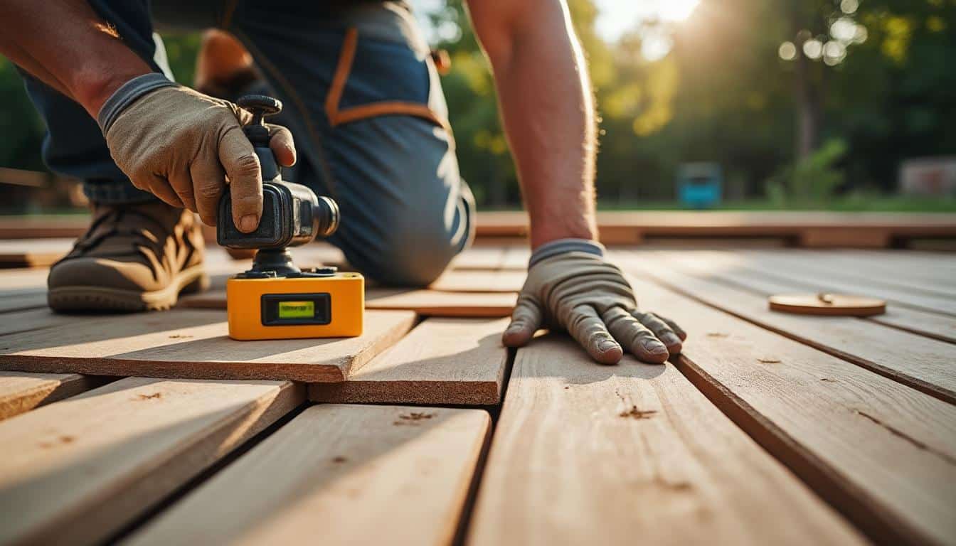 Terrasse en bois : réussir la pose des lambourdes et l’entraxe