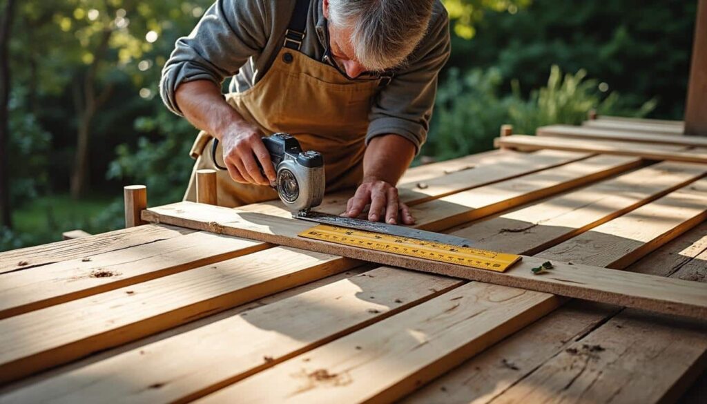 Terrasse bois : réussir la pose des lambourdes et l’entraxe idéal