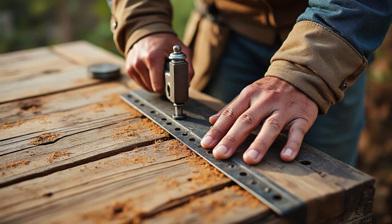 Terrasse bois : vis affleurantes réparation pour une fixation durable