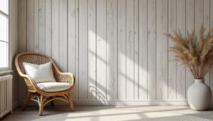 Lambris en bois blanc vieilli : charme et élégance pour votre intérieur