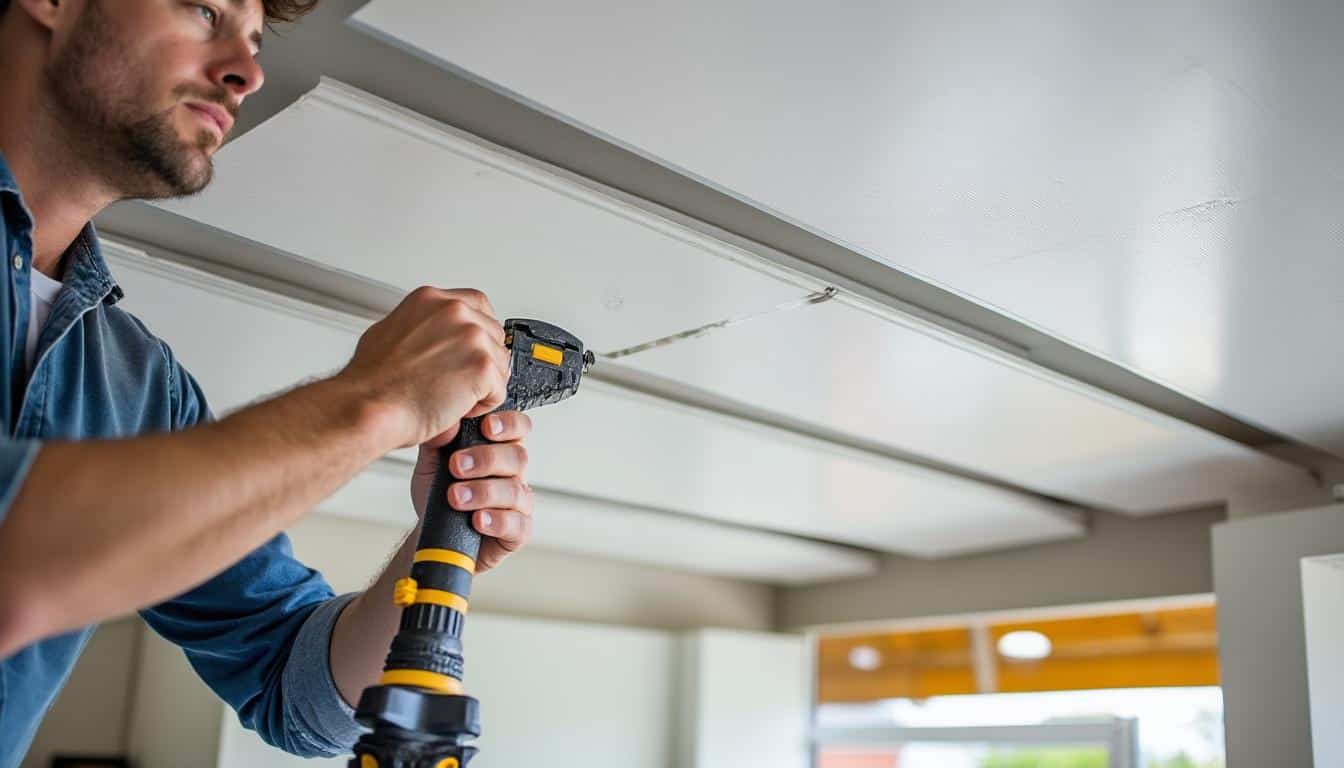 Pose du lambris PVC plafond sans tasseau : guide facile et rapide