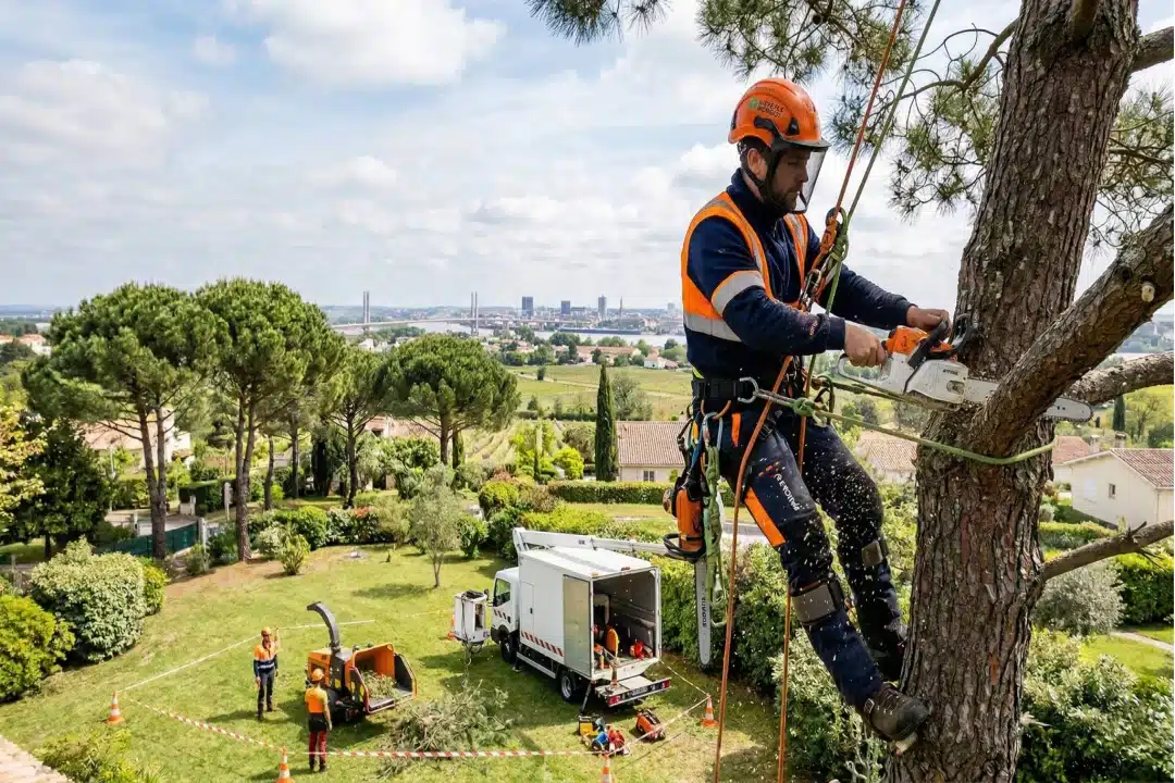 Arbres menaçants ou jardins encombrés ? Pourquoi faire appel à un pro de l’élagage en Gironde est une question de sécurité.