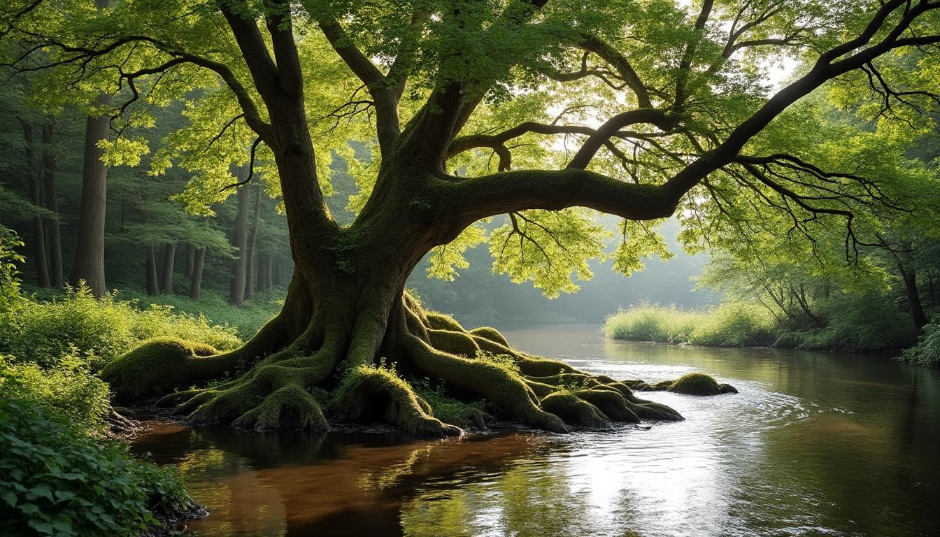 Illustration: Découvrir l’aulne : un arbre lié aux milieux humides