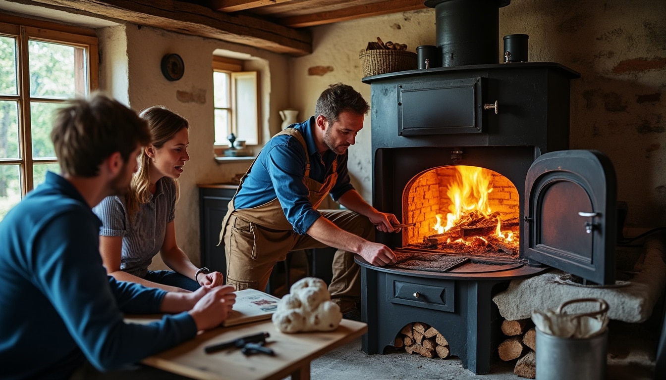 Illustration: Comprendre la chaudière à bois bûche : fonctionnement et spécificités