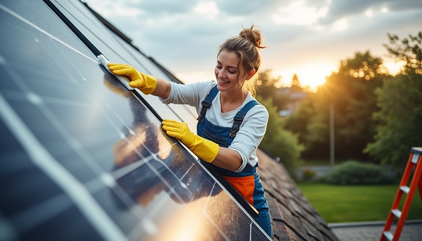 Illustration: Pourquoi il est essentiel d’entretenir régulièrement ses panneaux solaires