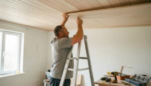 Poser du lambris au plafond sans erreur, étape par étape