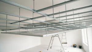Ossature de plafond suspendu pour dalles 60x60