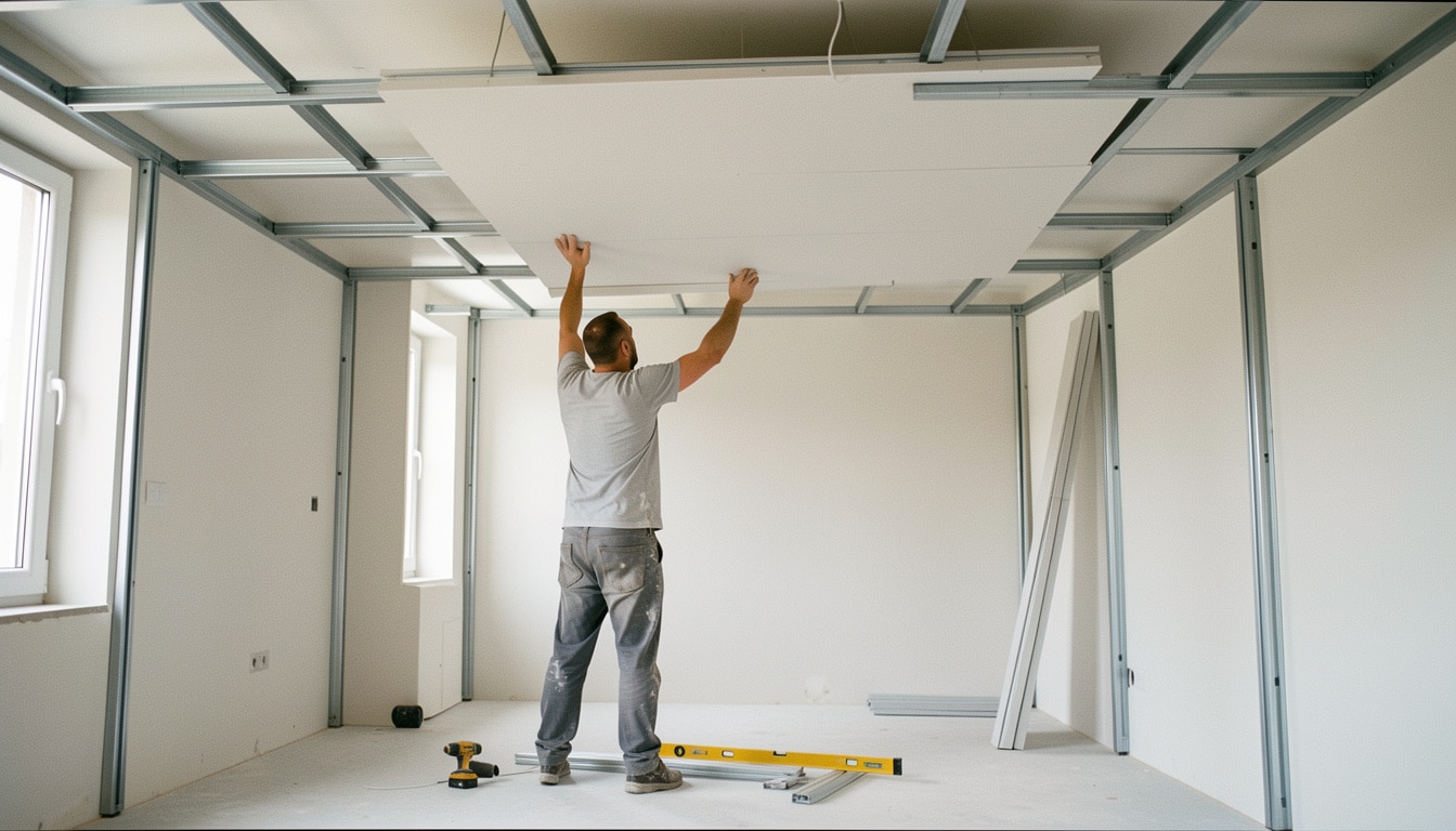 Poser un plafond autoportant en placo sans suspentes
