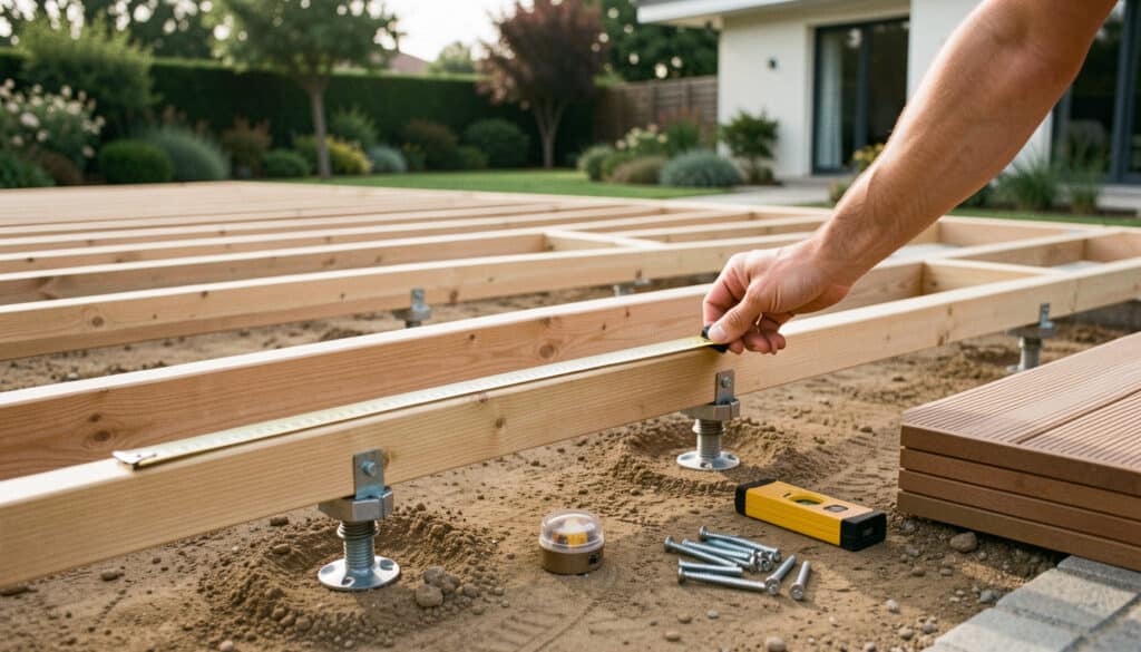 Espacement des lambourdes pour une terrasse en bois