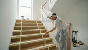 Comment protéger un escalier pendant des travaux