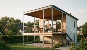 Terrasse en hauteur sur pilotis : matériaux et budget
