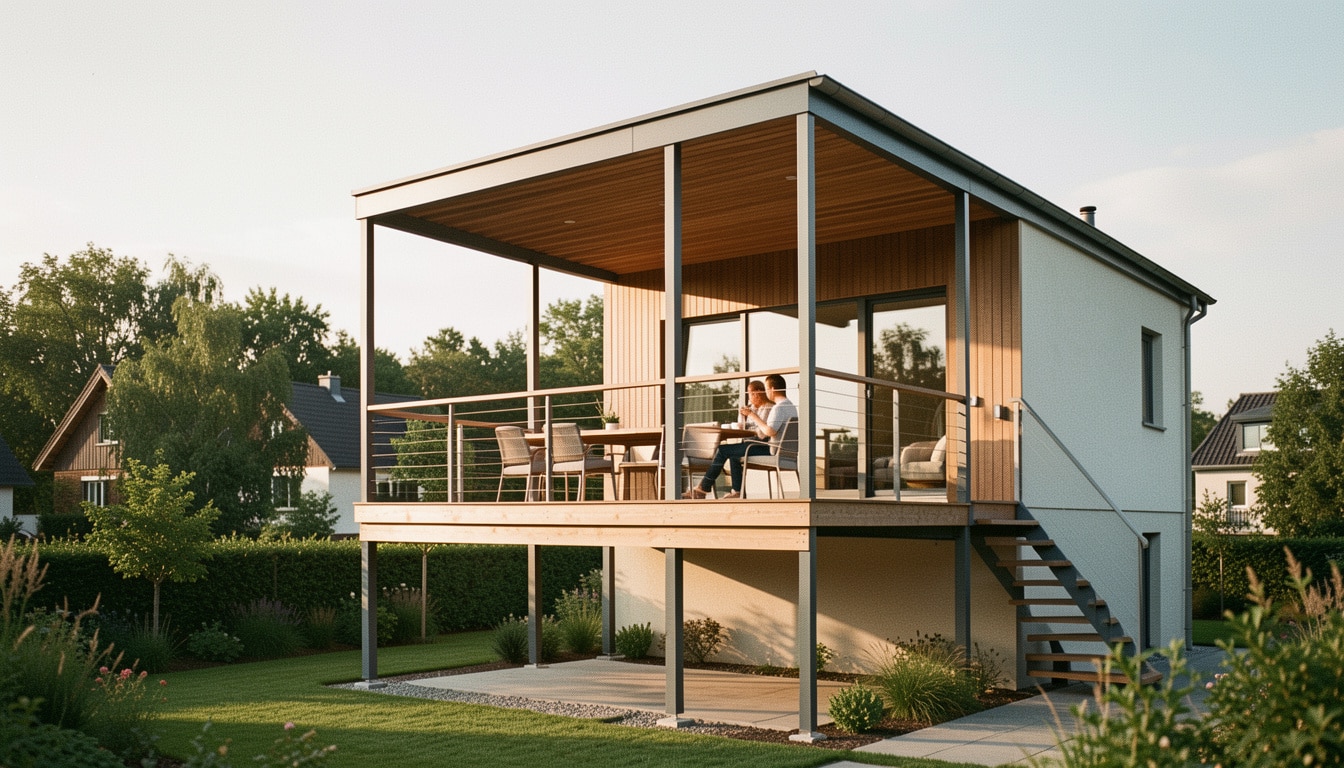 Terrasse en hauteur sur pilotis : matériaux et budget